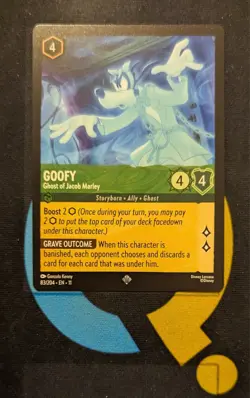 Goofy - Ghost of Jacob Marley 83/204 Super Rare Disney Lorcana Winterspell - Image 1