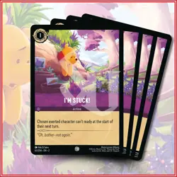 Disney Lorcana TCG: I'M STUCK! x4 Rise of the Floodborn Common 63/204 - Image 1