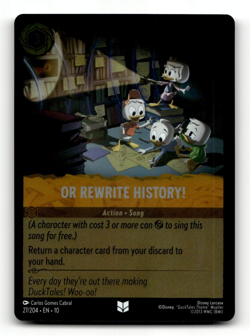 COLD FOIL - Disney Lorcana Or Rewrite History! - Whispers in the Well - Image 1