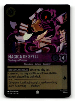 COLD FOIL Lorcana Magica De Spell - Shadowy and Sinister - Whispers in the Well - Image 1