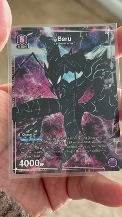 Beru Alternate Art - Bandai Union Arena Solo Leveling SLG-1-033 Foil - Mint! - Image 2