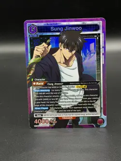 Union Arena: Solo Leveling SUNG JINWOO Super Rare (SR) UE17BT/SLG-1-021 - Image 1