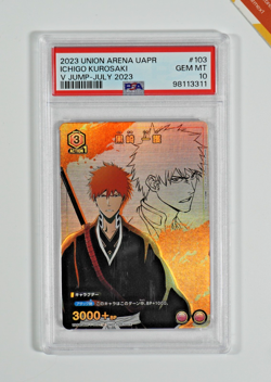 Bleach PSA 10 Ichigo Kurosaki #103 V JUMP-JULY 2023 Union Arena Jap - Image 1
