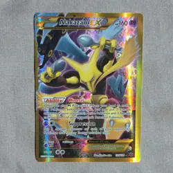 Pokemon TCG Alakazam EX secret rare full art (125/124) Fates Collide holo card - Image 1
