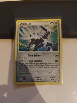 Dialga | 1/130 | Holo | Diamond & Pearl Base Set | Pokemon Card | 2007 | LP - Image 1