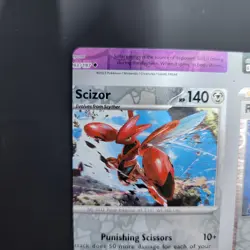Pokemon TCG NFC Error Miscut Card Scizor 141/197 Reverse Holo Obsidian Flames - Image 4