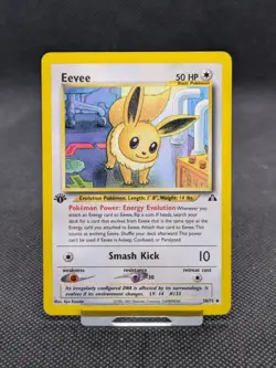 1st Edition Eevee 38/75 Neo Discovery Pokemon Card WOTC LP EXCELLENT - Image 1