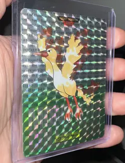 Moltres 1996 Bandai Cardass Pocket Monsters No. 146 CUSTOM Pokemon Card NM+ - Image 1