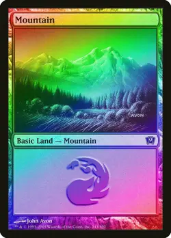 Mountain (343) FOIL 9th Edition NM Basic Land MAGIC GATHERING CARD ABUGames - Image 1