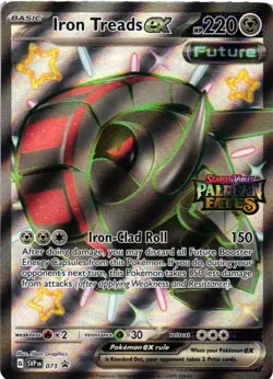 Iron Treads ex - (Paldean Fates Stamped) Holofoil 073 Cards & Products NM - Image 1