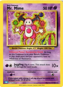 Mr. Mime Holo 013/034 Trading Card Game Classic NM - Image 1
