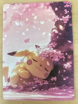 Anime ART STYLE Pikachu Fan Full Art Pokemon Custom Card/perfect bookmark - Image 4
