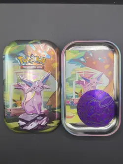 Pokemon TCG- ALL 8 EEVEELUTION MINI TIN SET w/ Coins & Cards Empty No Packs - Image 4