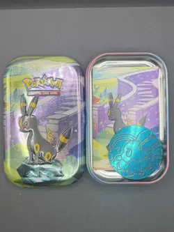 Pokemon TCG- ALL 8 EEVEELUTION MINI TIN SET w/ Coins & Cards Empty No Packs - Image 5