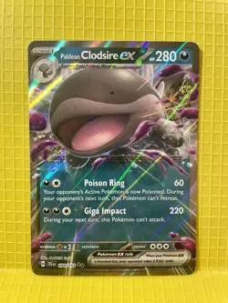Pokemon TCG Paldean Clodsire EX Holo Rare Card Journey Together 94/159 - Image 1