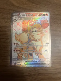 Card Arcanine ex SR 224/198 Pokemon Scarlet and Violet ENGLISH UNPLAYED - Image 1