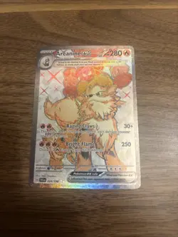Card Arcanine ex SR 224/198 Pokemon Scarlet and Violet ENGLISH UNPLAYED - Image 2