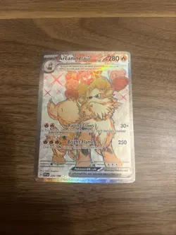 Card Arcanine ex SR 224/198 Pokemon Scarlet and Violet ENGLISH UNPLAYED - Image 3