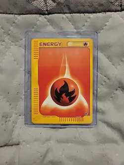 Fire Energy 161/165 Common Expedition Pokemon Card 2002 WOTC E Reader - Image 1