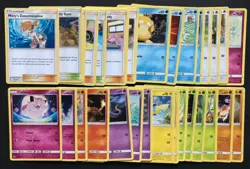 32 X Hidden Fates SM Pokemon Cards Bundle Common Uncommon Trainer Pikachu Exc-NM - Image 1