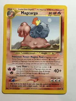 Magcargo Neo Revelation 33/64 MP-LP Pokemon Card - Image 1