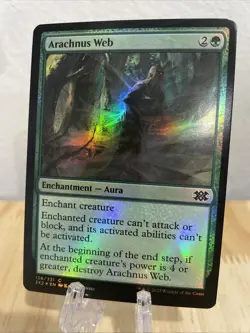 MTG Arachnus Web FOIL #136/331 Double Masters 2022 2x2 Common NM/M - Image 1