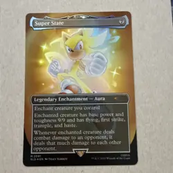 MTG Suoer State NM Secret Lair Drop Series M Magic 2081 Sonic Hedgehog FOIL - Image 1