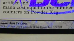Powder Keg Dan Frazier Magic the Gathering 1/1 P04 excellent - Image 4