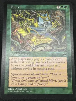 Magic the Gathering MTG Aluren Green Tempest Rare - Image 1