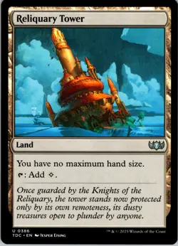 Reliquary Tower – Normal – U – Land – Commander: Tarkir: Dragonstorm – #386 – NM - Image 1