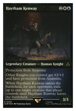 Haytham Kenway (etched foil) Assassin's Creed MTG - NM+ Mythic Relics - Image 1