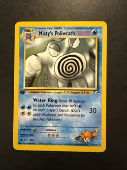 Misty’s Poliwrath Rare 1st Edition 31/132 - Gym Heroes - Pokemon - Image 1