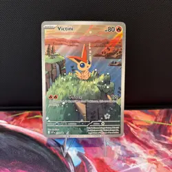 Victini (Illustration Rare) Black Bolt/White Flare SVP 208 Promo Pokemon LP - Image 1