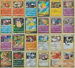 Pokemon Classic Celebrations - 24 Card Lot - Holo / Full Art - No Duplicates - Image 1