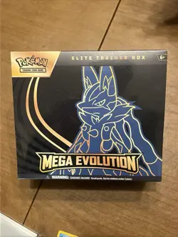 Pokemon TCG Mega Evolutions Elite Trainer Box Lucario Art - Image 1