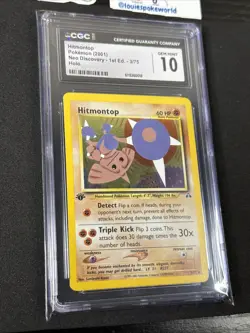 Pokemon Hitmontop Neo Discovery 1st Edition Holo Rare #3 - CGC 10 - Gem Mint - Image 3