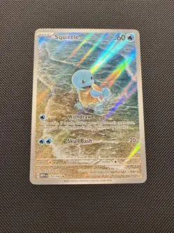 Pokemon TCG Squirtle 170/165 Sv Scarlet & Violet 151 Illustration Rare Near Mint - Image 2