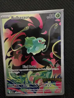 Pokemon TCG Bulbasaur Mega Evolutions Stamped Boxtopper - Image 1
