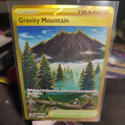 Gravity Mountain 250/191 - Pokemon TCG - Surging Sparks - Gold Hyper Rare - NM - Image 1