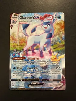 Glaceon VMAX (Alternate Art Secret) 209/203 SWSH07: Evolving Skies Holo Pokemon - Image 1