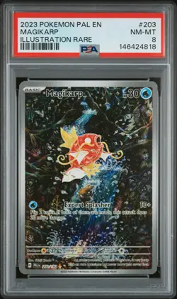 Magikarp Pokemon Pal En-Paldea Evolved 203 NM PSA 8 - Image 1