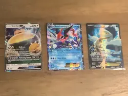 Pokemon card set of snorlax GX, Ash-greninja EX, and Kyurem EX 636996769739 - Image 1