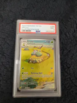 Pokemon 2024 TEF Engraved Grotle IR 164/162 Mint PSA 9 - Image 1