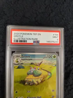 Pokemon 2024 TEF Engraved Grotle IR 164/162 Mint PSA 9 - Image 3