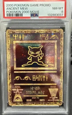 2000 POKEMON GAME MOVIE POKEMON 2000 MOVIE ANCIENT MEW PSA 8 - Image 1