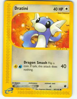 Dratini - 107/165 Expedition Base Set - Pokemon TCG - 2002 - Image 1