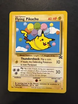 Flying Pikachu 25 Promo Wizards Black Star Promos 1999 Pokemon - Image 1