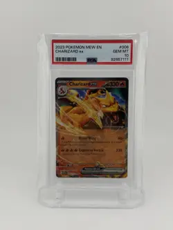 2023 POKEMON MEW EN-151 #006 CHARIZARD EX PSA 10 GEM MN - Image 1