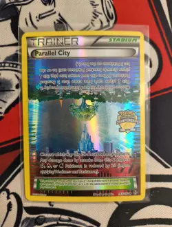 Pokemon XY Breakthrough - Parallel City 145/162 CITY CHAMPIONSHIP STAMP PROMO - Image 1