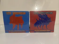 Pokemon TCG Sword and Shield Base 2 Elite Trainer Boxes ETB Art Set New Sealed 820650104459 - Image 1